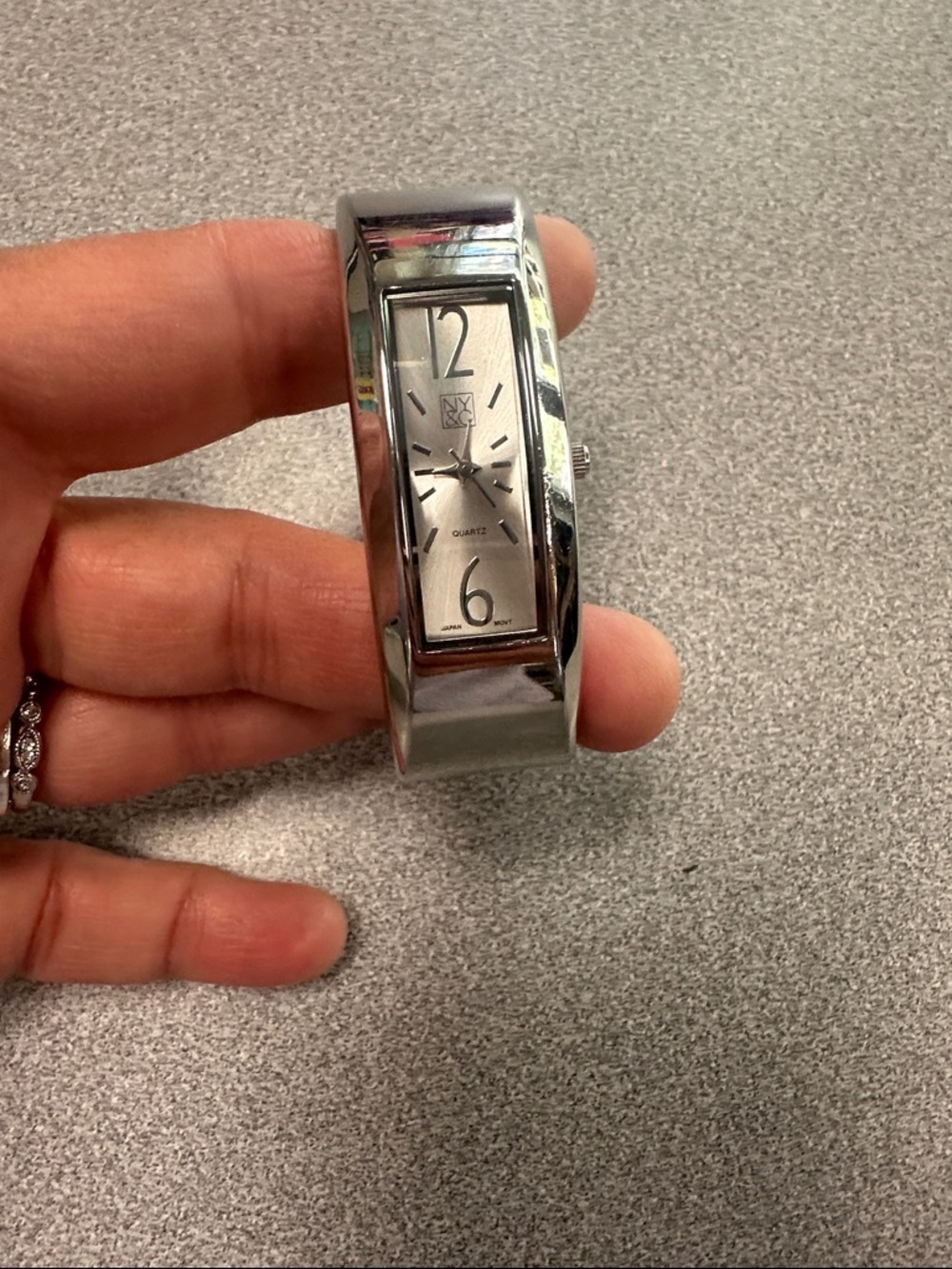 Silver-Tone Hinged Bangle New York and co Watch - Picture 4 of 5